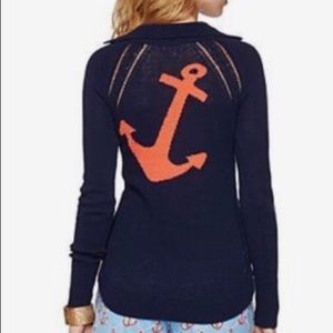 Lilly Pulitzer Anchors Away Shelly Sweater Navy S